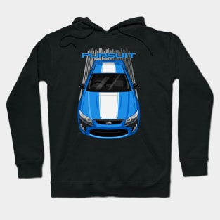 Ford FPV Pursuit UTE - Blue - White Stripe Hoodie